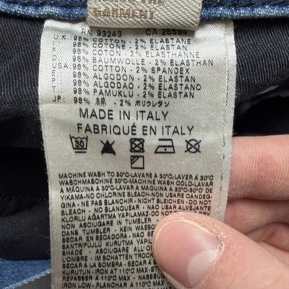 Diesel Heeven Jeans Men‎ 32x32 Blue Straight Leg Stretch Made in Italy Y2K 0R8WD
